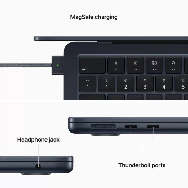 مک بوک 13 اینچی اپل مدل MacBook Air13 MC7X4 HNA MIDNIGHT – ظرفیت حافظه 256 گیگابایت - Image 5