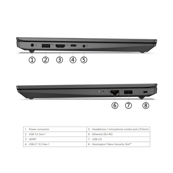 لپ تاپ لنوو 15.6 اینچی مدل IdeaPad V15 - I3 1315U - 12GB - 1TB - Image 4