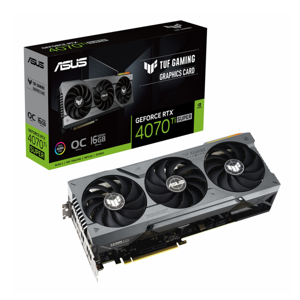 کارت گرافیک ایسوس مدل RTX 4070 TI SUPER TUF OC – حافظه 16G با گارانتی شرکتی